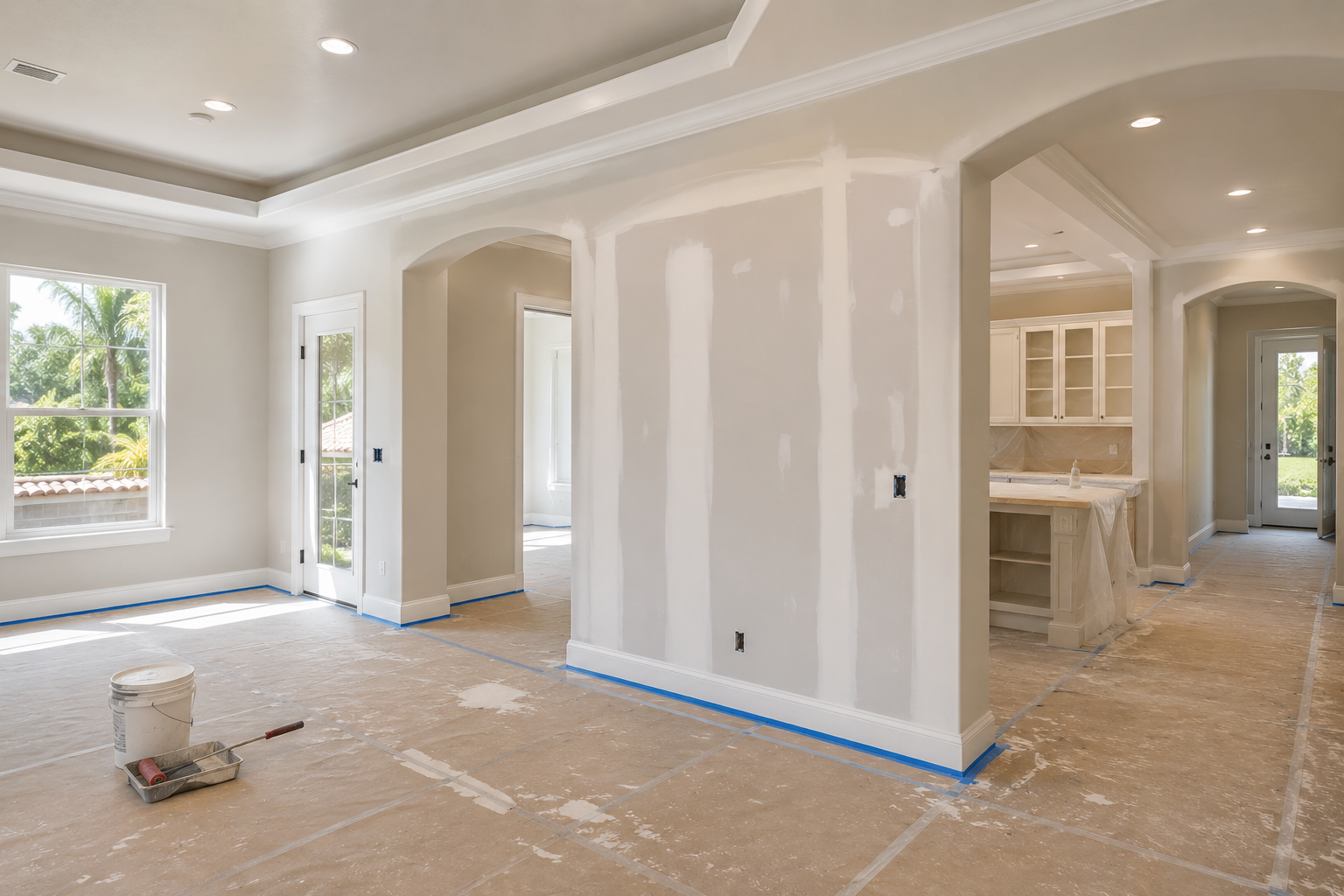 Drywall and painting work